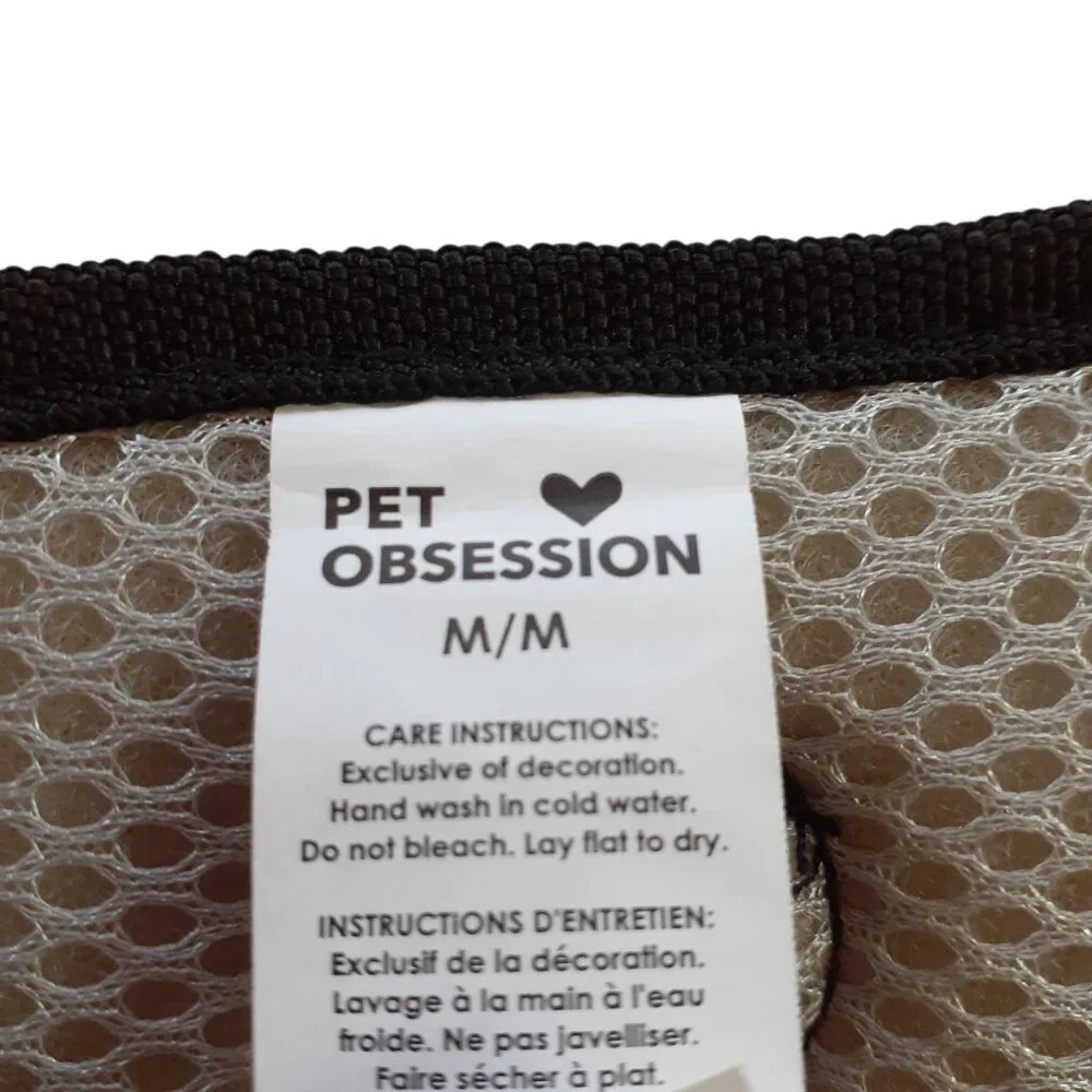 No Pull Dog Harness Size Medium Red Adjustable Padded Vest Walk Pet Obsession