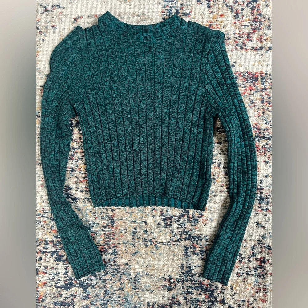 H&M girls Ribbed Crew Neck Sweater