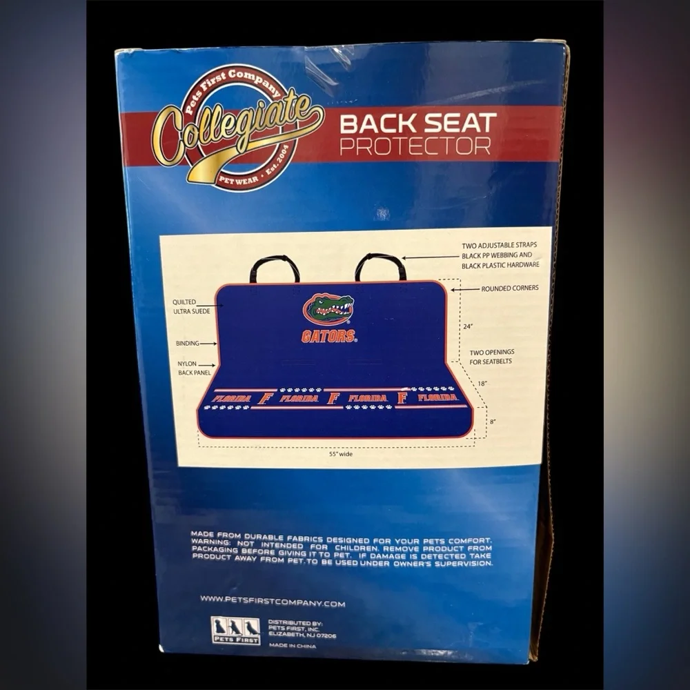 Back Seat Protector - Green and Orange