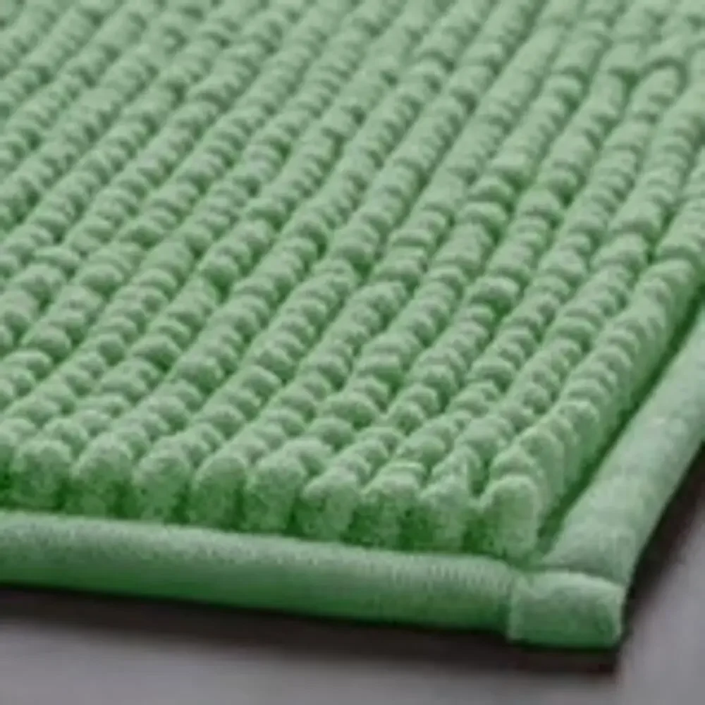IKEA TOFTBO Light Green Bath Mat Plush Comfort Meets Quick-Dry Practicality