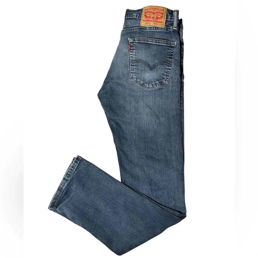 Levi’s Strauss Men's Blue Straight-Leg Jeans W32 L34 98% Cotton