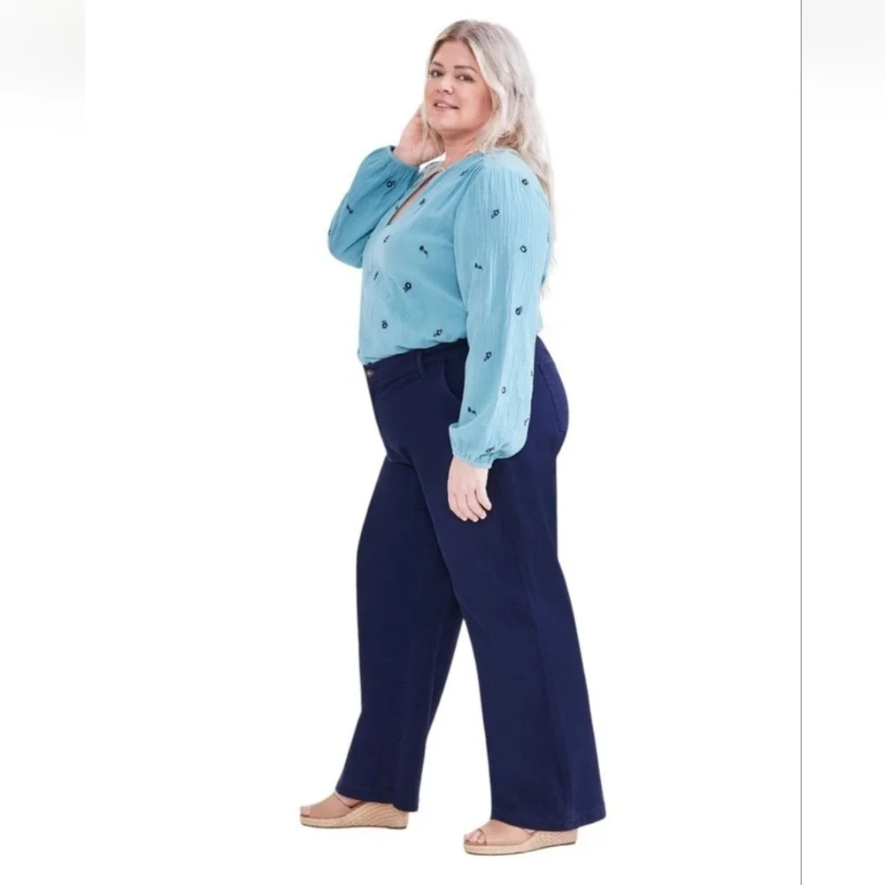 Style & Co Pants Womens Plus Size High Rise Wide Leg Casual Trouser NWT