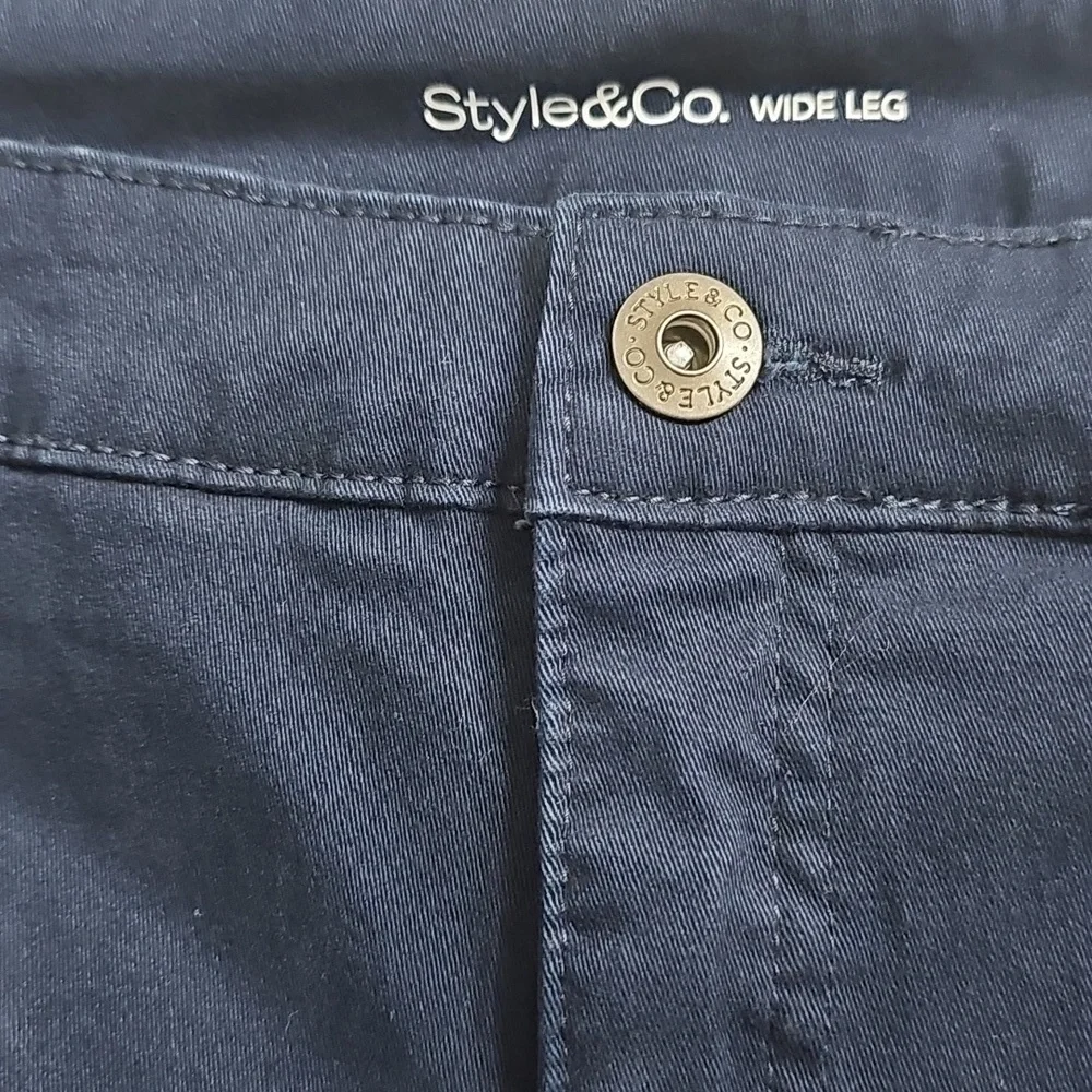 Style & Co Pants Womens Plus Size High Rise Wide Leg Casual Trouser NWT