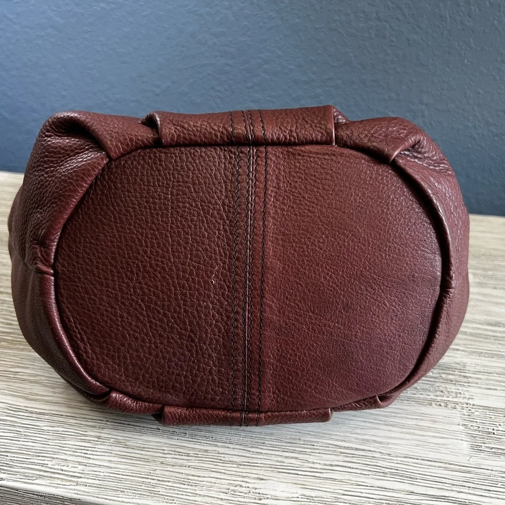 Hadaki Brown Leather Hobo Bag