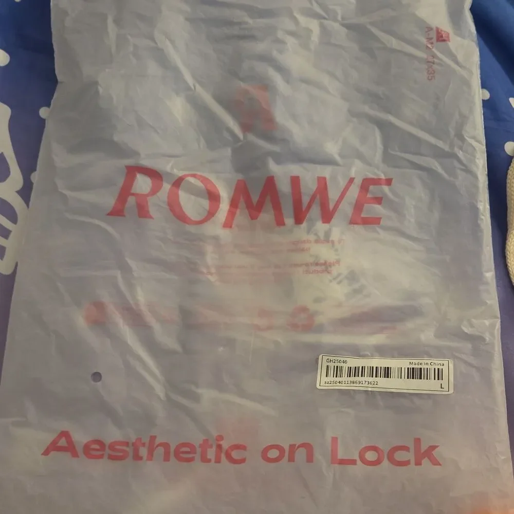 ROMWE orange white