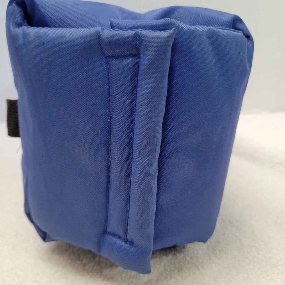 Vtg 90's Smooth Character Camel Cigarettes Kool Pak Handl Hook & Loop Bag Blue