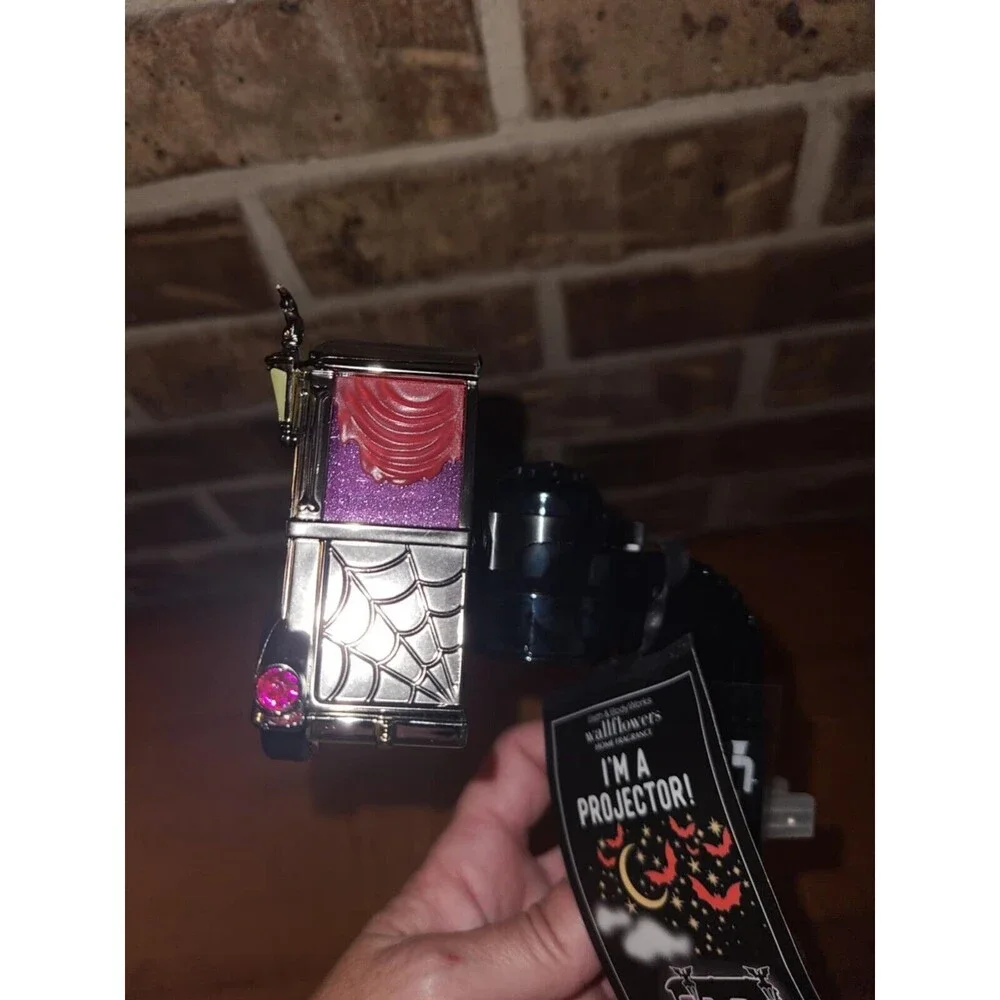 Bath & Body Works Spooky Hearse  Wallflower Plug In Light Up Tri Projector NWT