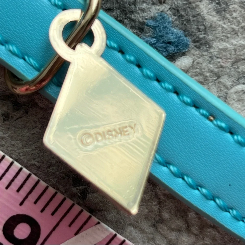Disney Turquoise Leather Dog Collar 14”