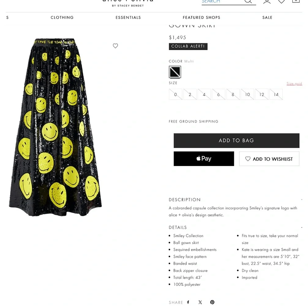 Alice + Olivia orders length beaded