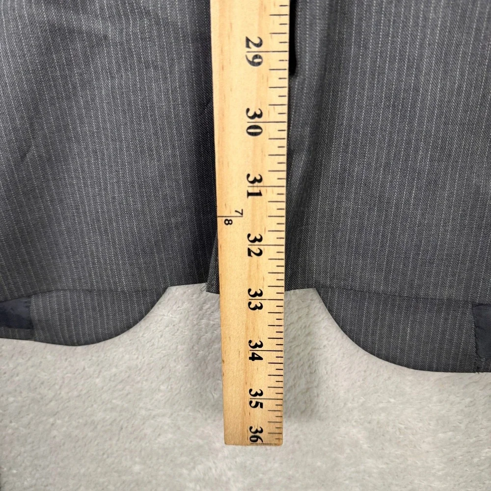 Jos A Bank Signature Collection Mens 48XL Gray Pinstripe Wool Silk Suit 38x36