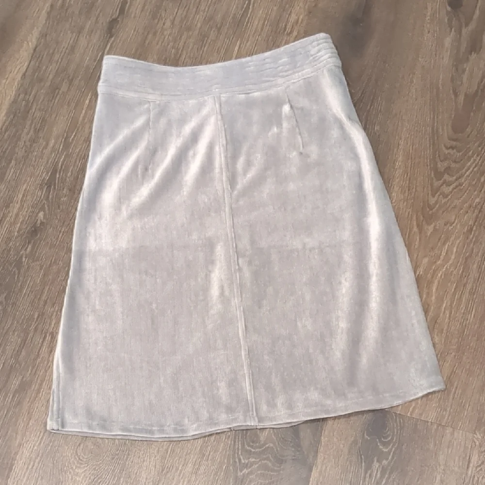 Agnes & Dora Light Gray A-Line Skirt with Pockets, Sz Xs