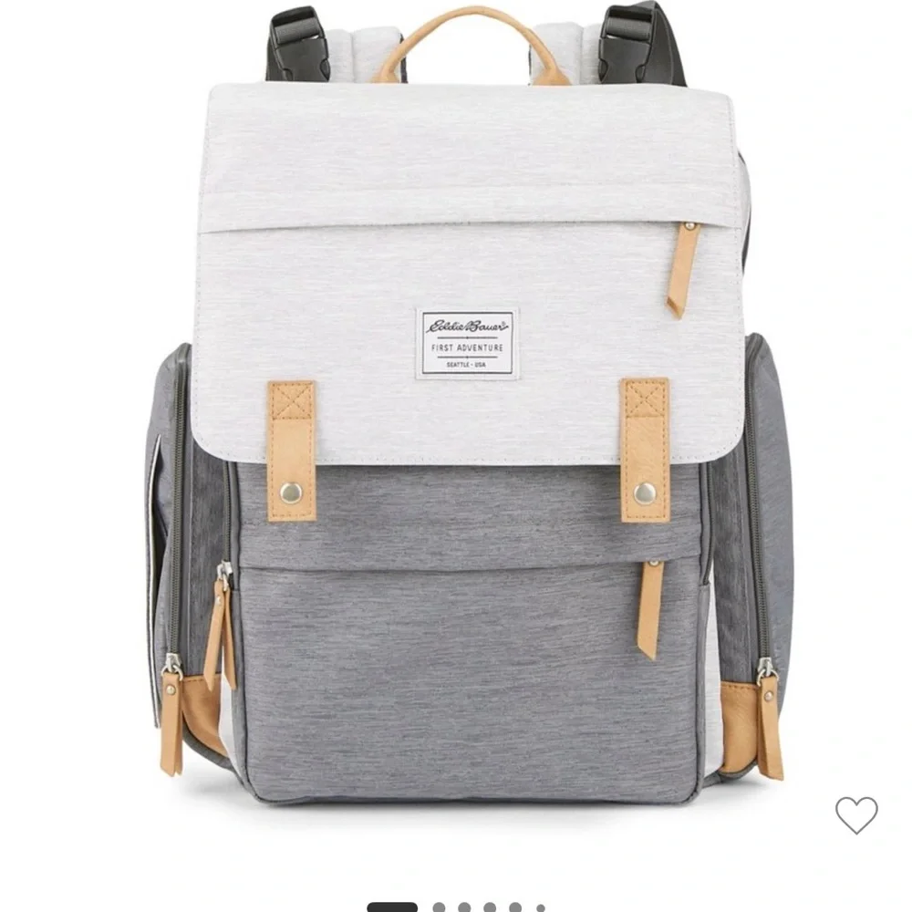 Eddie Bauer Gray Diaper Bag