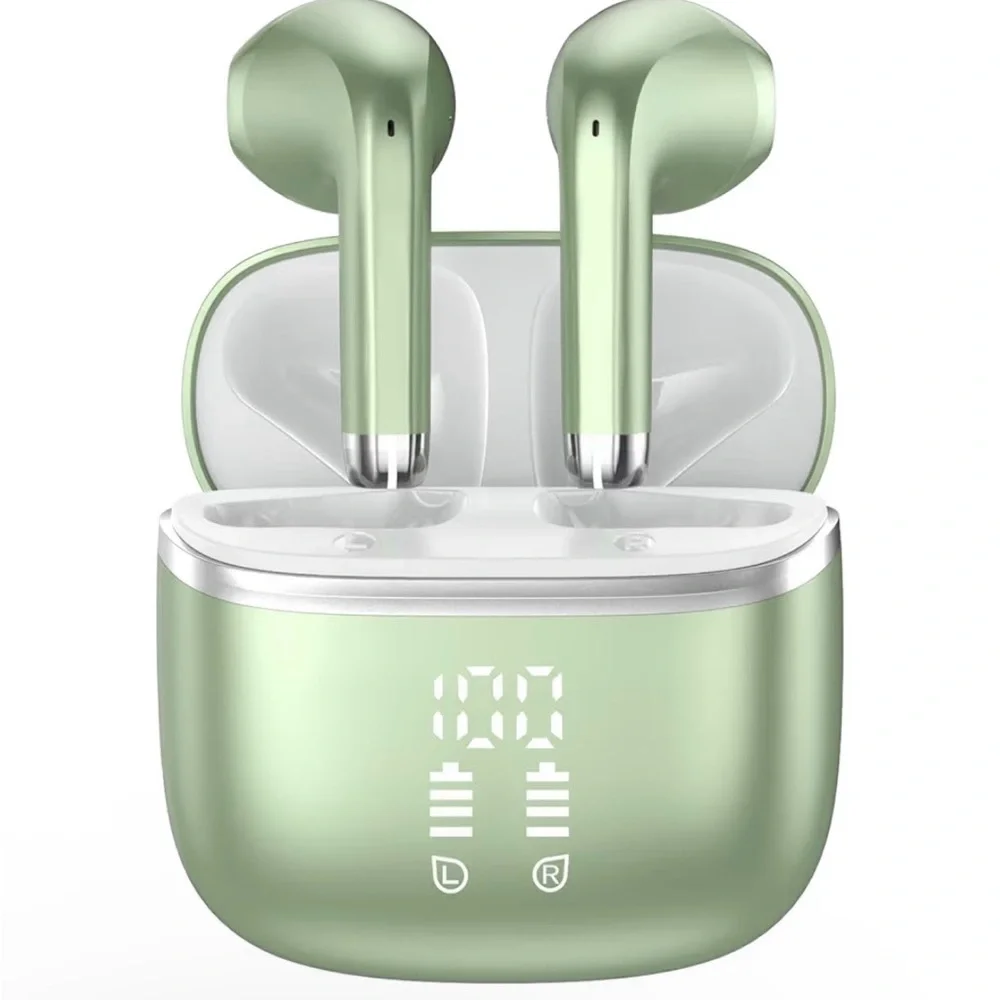 HOIFA W53 True Wireless Earbuds Bluetooth Noise Cancelling Mic Green
