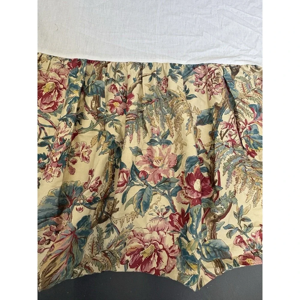 RALPH LAUREN TANGIER FLORAL QUEEN SPLIT CORNERS BEDSKIRT Very Nice*