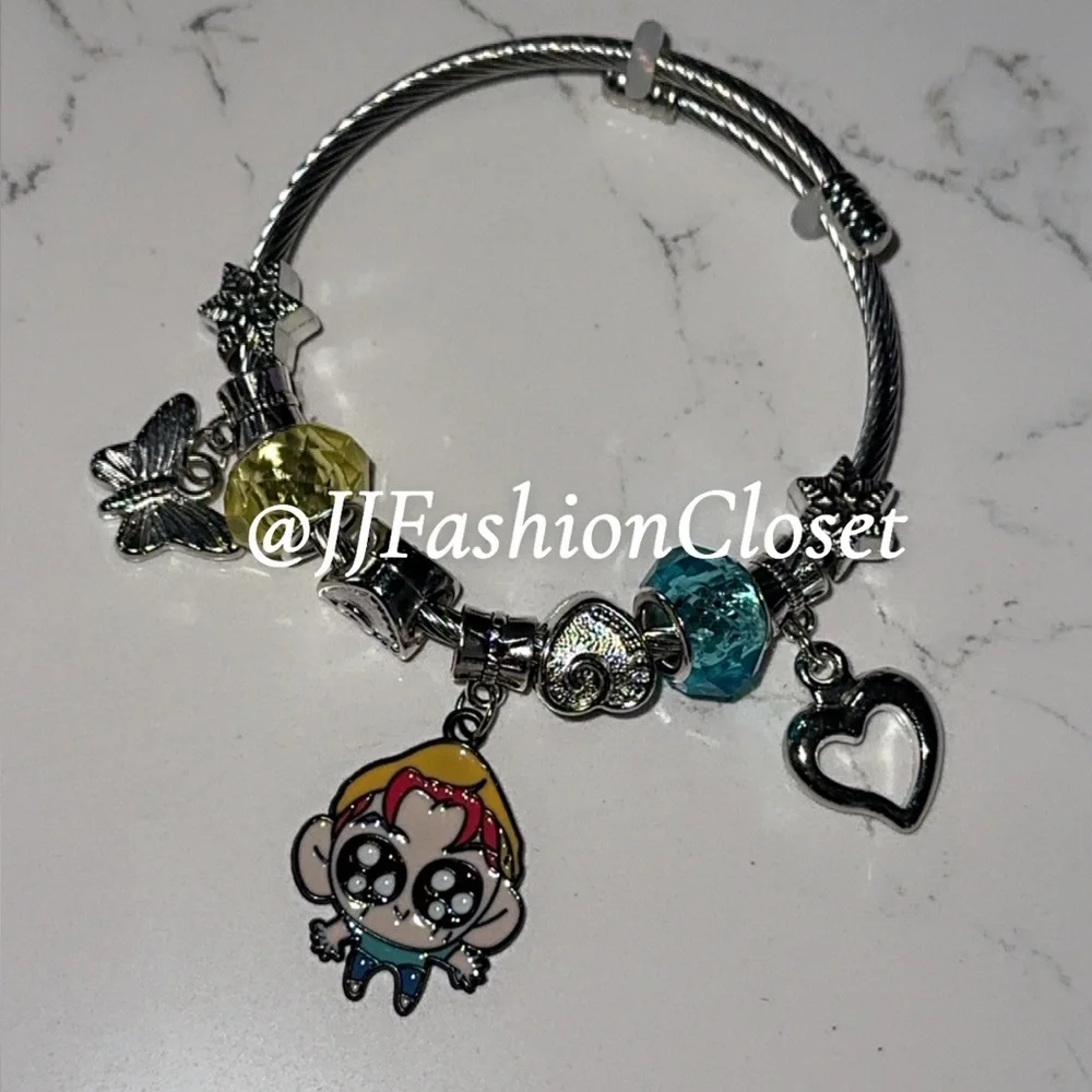K-Pop Demon Hunters Ajustable Bracelet Set with Colorful Charms