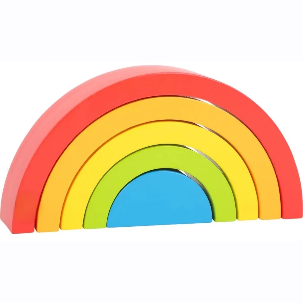 Legler Wooden Rainbow Stacker Building Blocks Montessori Toy