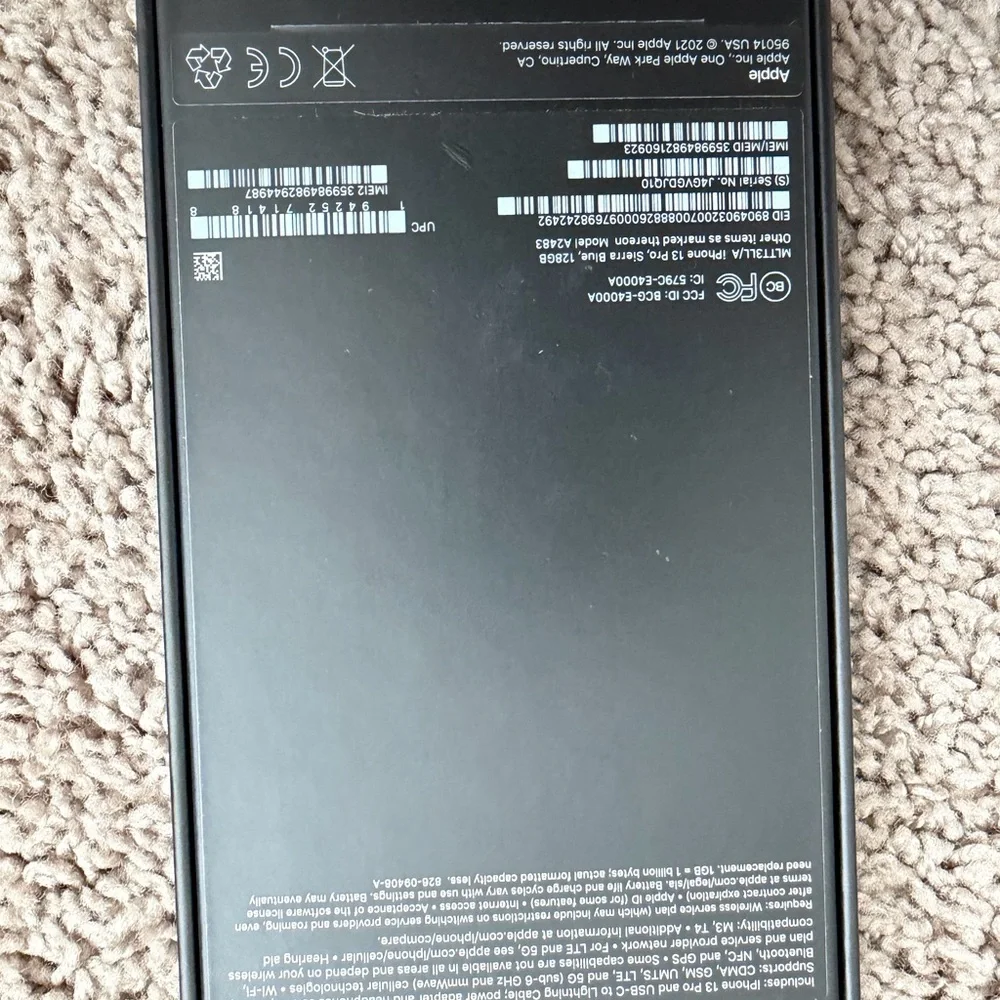 Apple 128gb ready 13