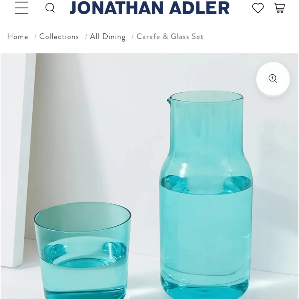 Jonathan Adler Bedside Carafe Set - NIB