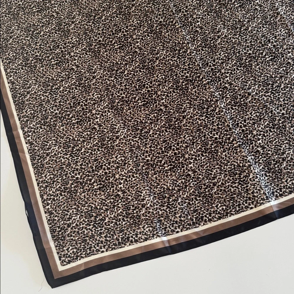White House Black Market Scarf 35x35 inches Animal Pattern Square Large