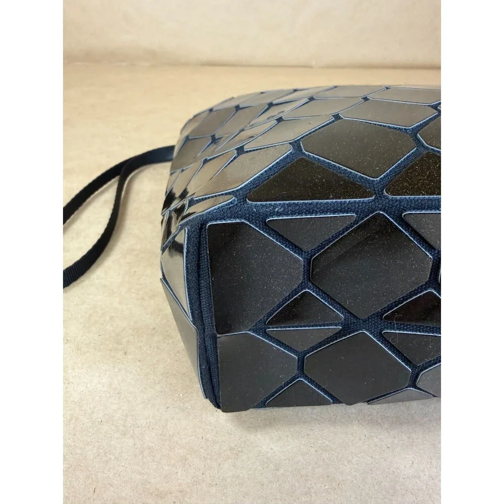 Emilio Pepe Italy Black Geometric Mosaic Clutch Purse Mod Cocktail Evening Retro
