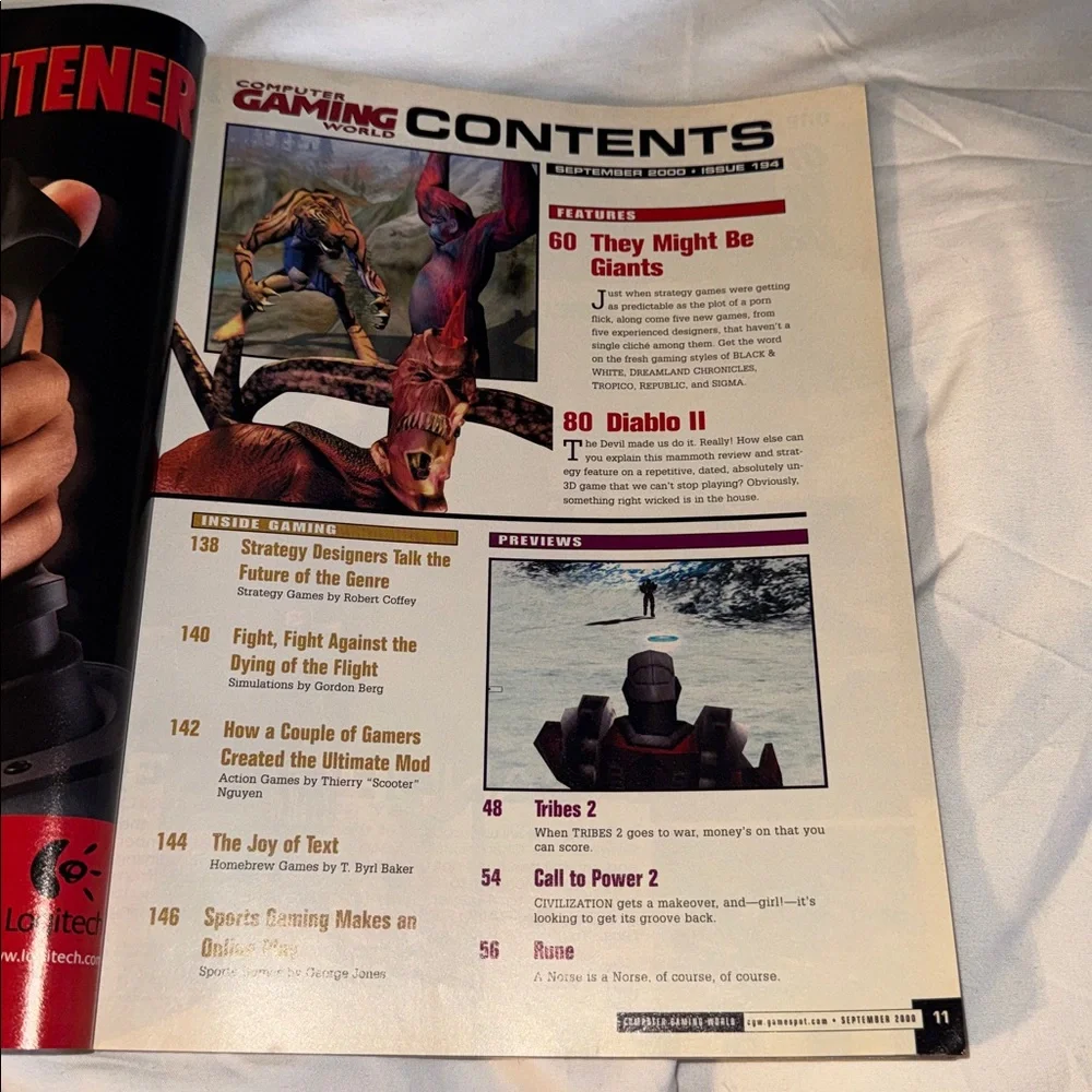 COMPUTER GAMING WORLD MAGAZINE SEPT 2000 ISSUE 194