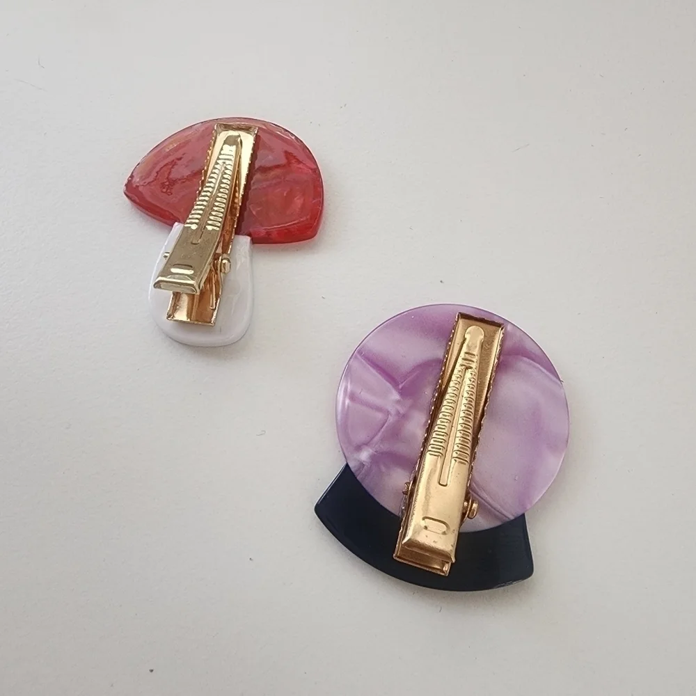NEW Bundle Magic Crystal Ball Mushroom Hair Clips