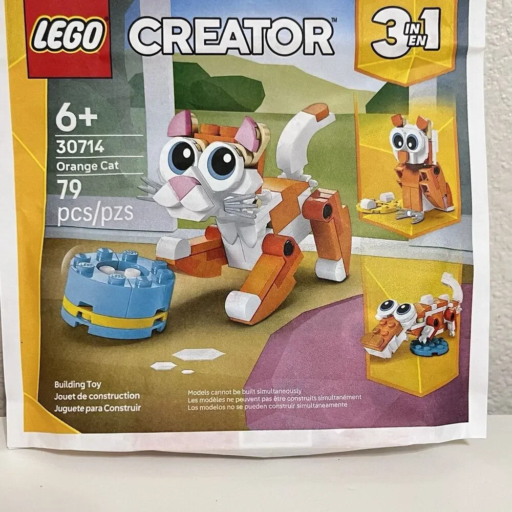 Lego Creator 3-in-1 Orange Cat Building Toy 30714 79 PCS SEALED