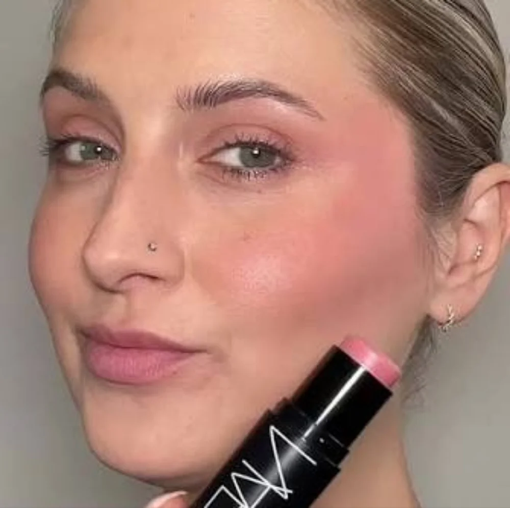 NARS The Multiple Cream Blush Stick - Orgasm Crave- Peachy Pink Gold With Pearl