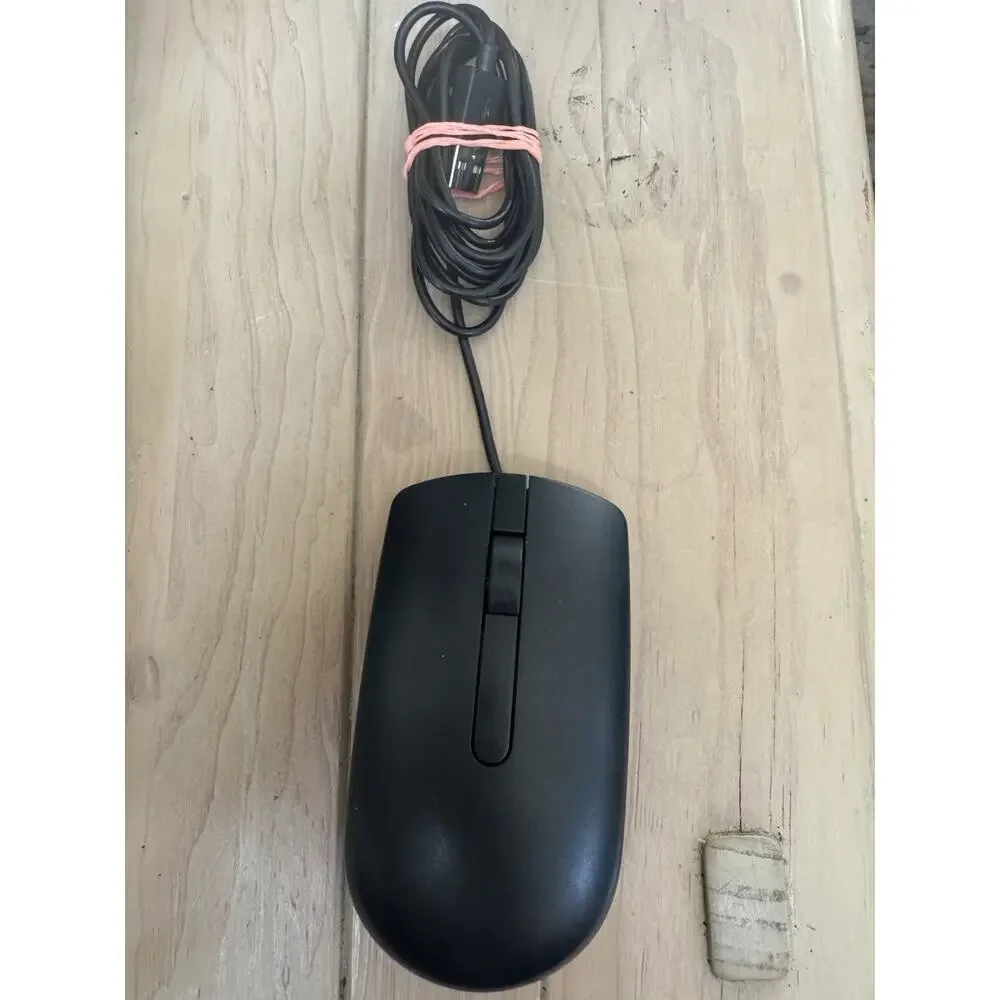 Dell Wired USB Optical Mouse - Black (MS116)