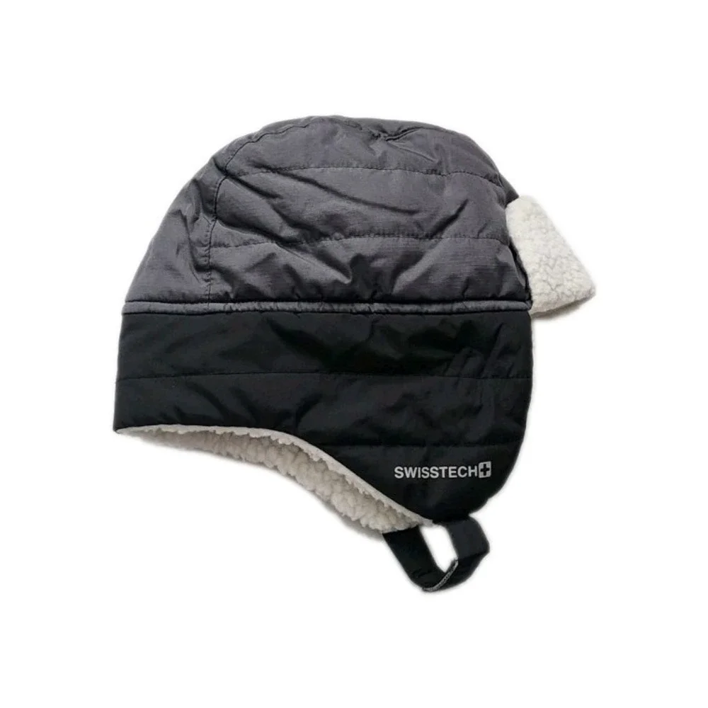 Swiss Tech Tapper Hat Boys Gray And Black.