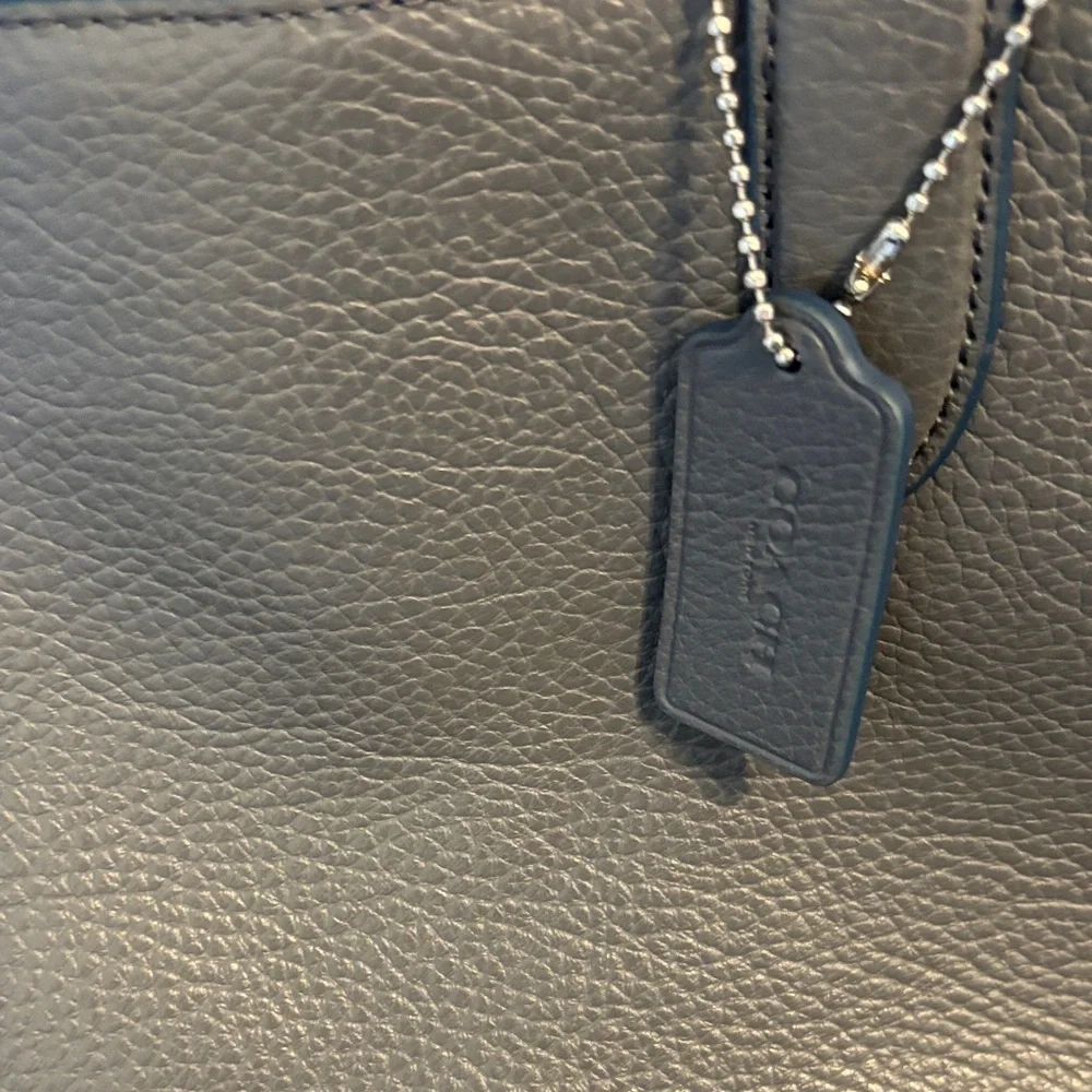 Coach sleek leather briefcase