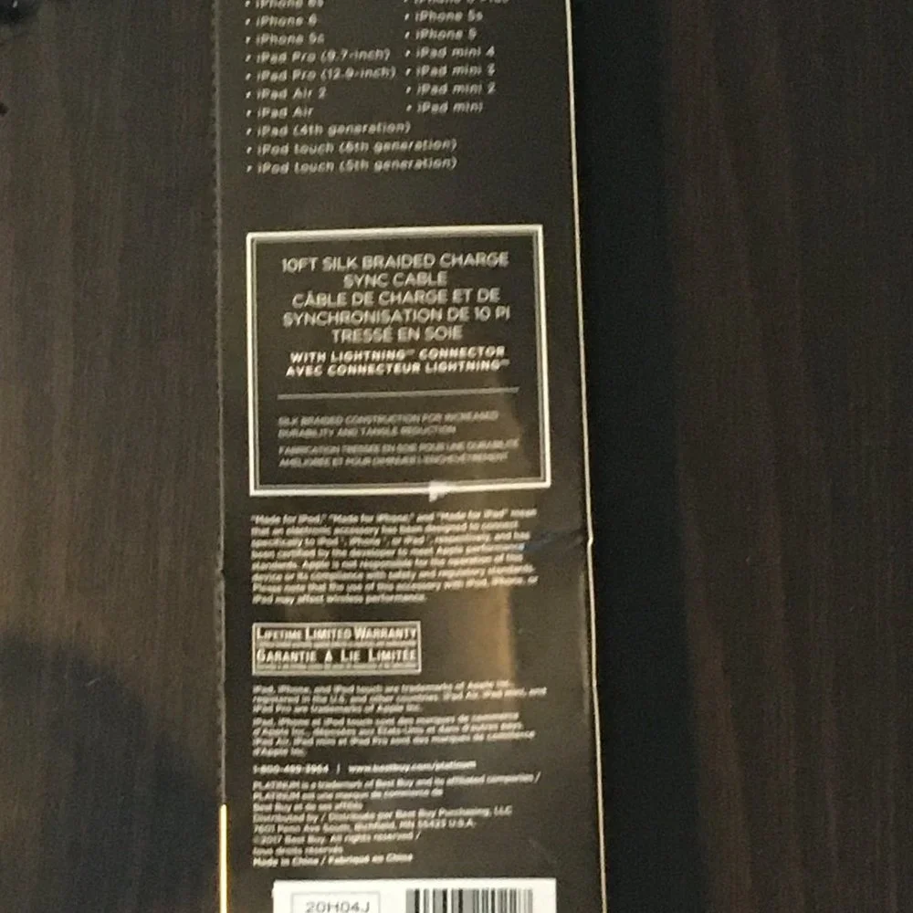 Platinum 10ft silk