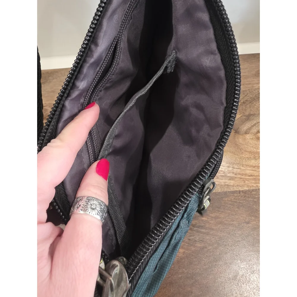NICGID Sling Bag Chest Shoulder Backpack Crossbody Bags Casual Dark Green Teal