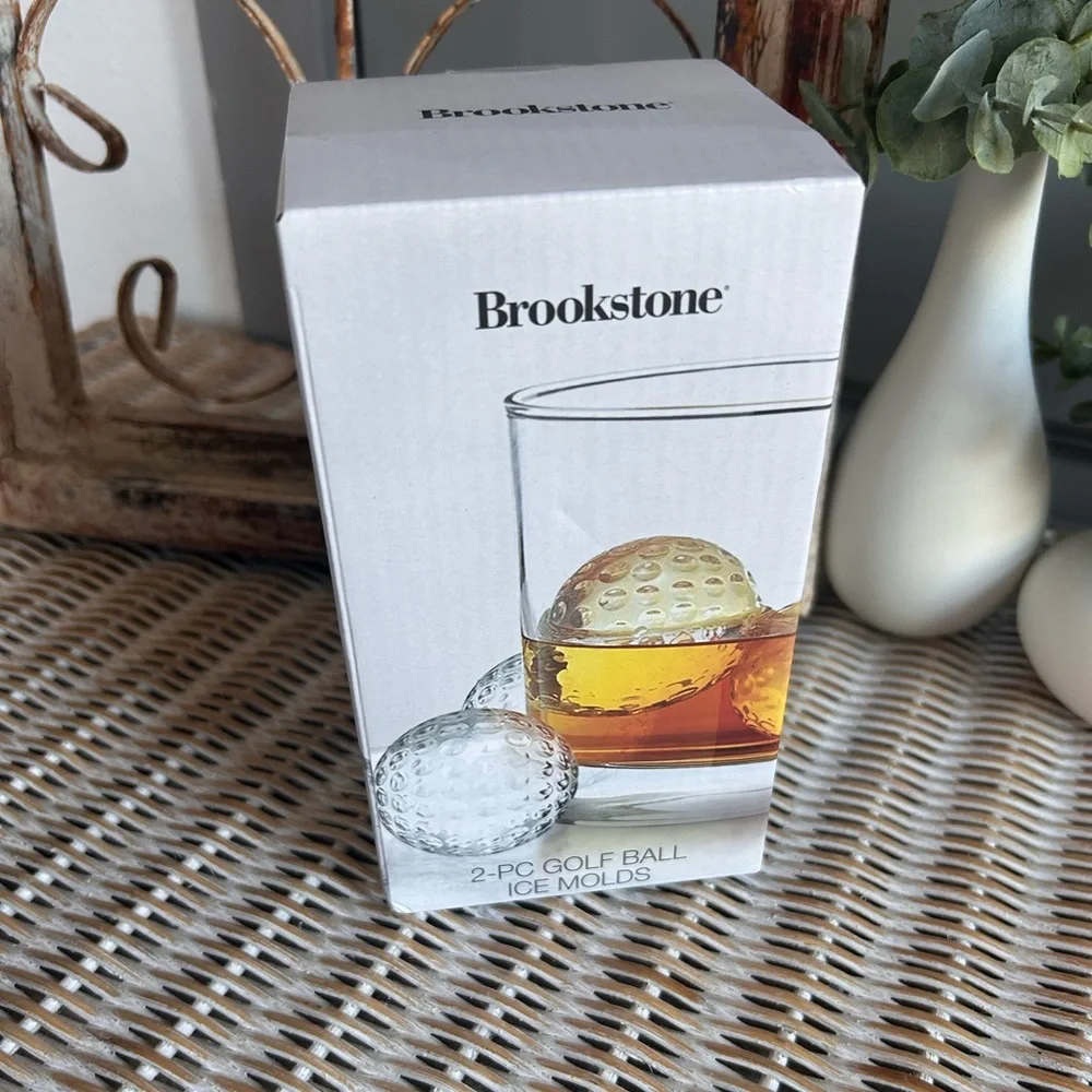 Brookstone 2-Piece Golf Ball Ice Molds