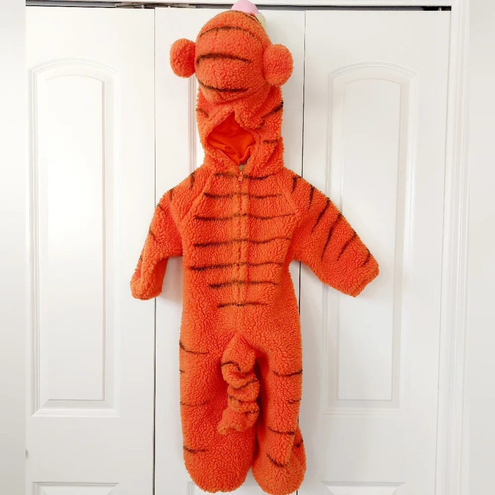 Deluxe Plush Tigger Costume size 2T-4T Disney‎ Winnie The Pooh Halloween y2k