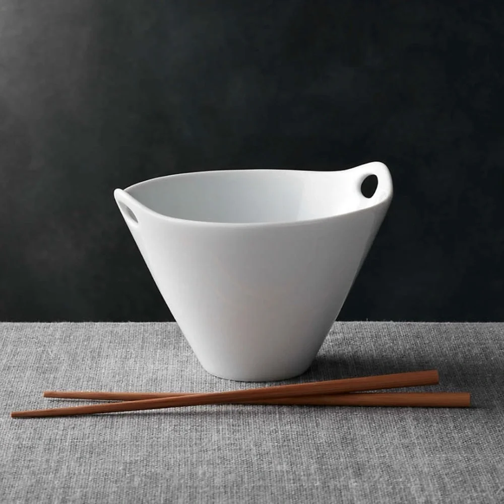 Crate&Barrel Noodle Bowl with Bamboo Chopsticks