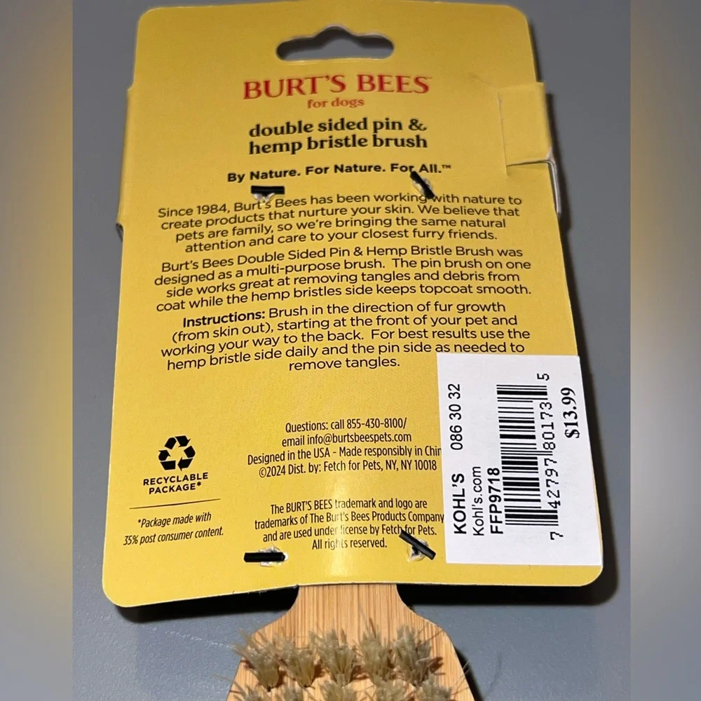 Burts Bees bristle brush