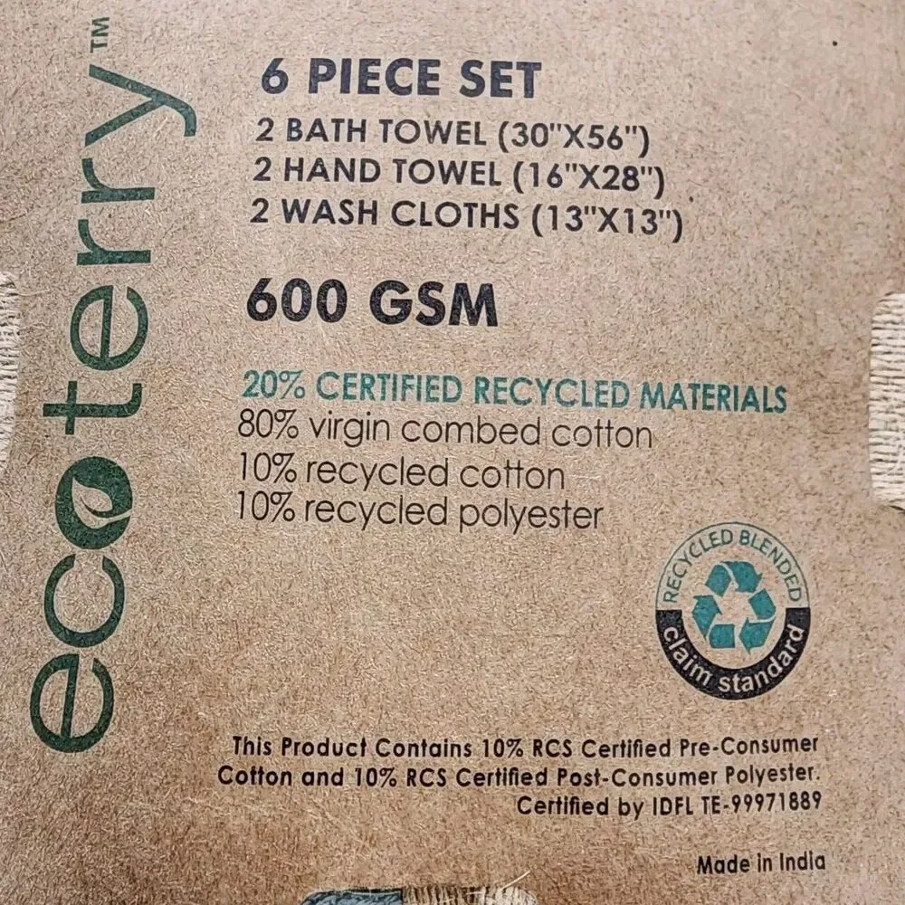 Ecoterry 6pc dusty