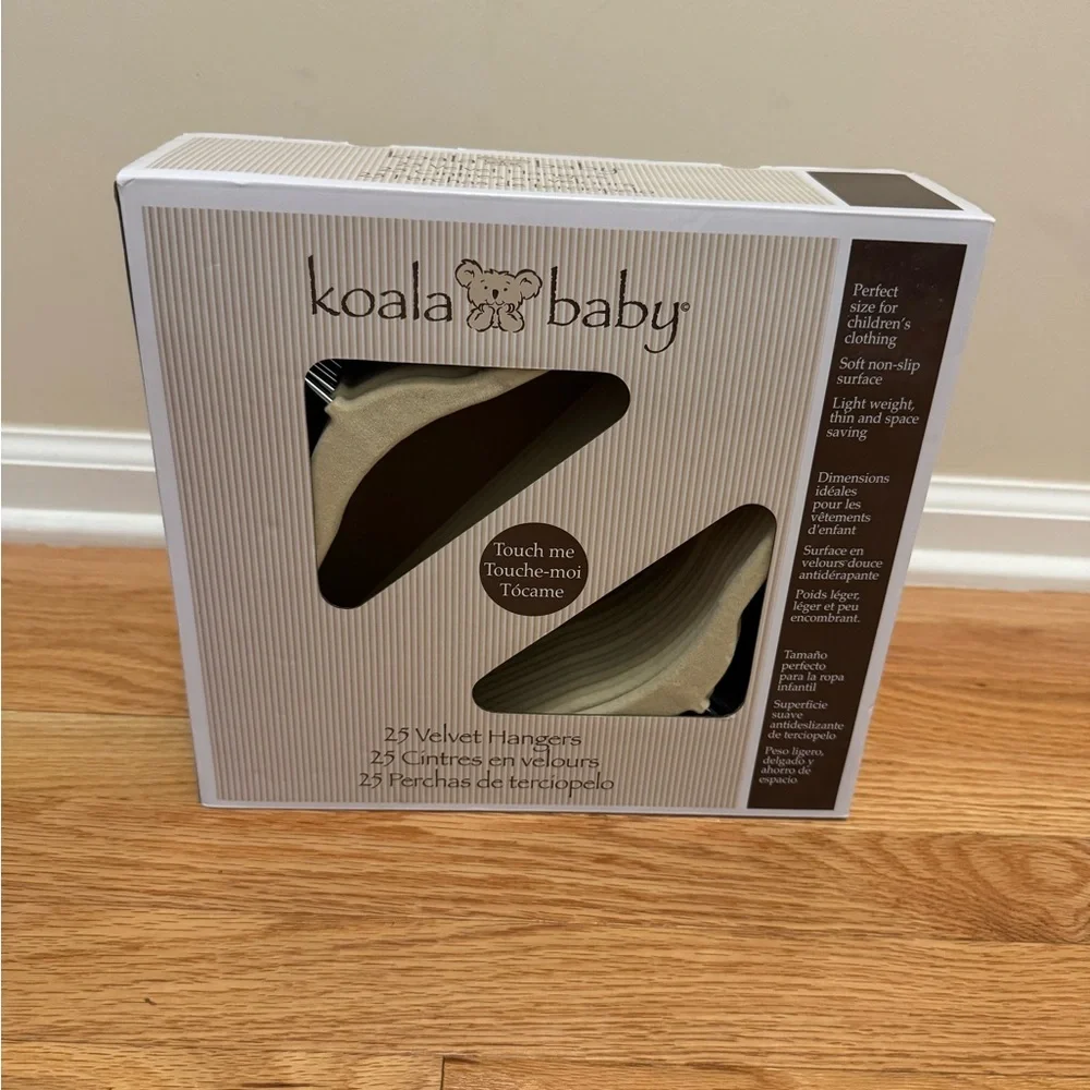 Koala Baby Cream Velvet Hangers - Pack of 25