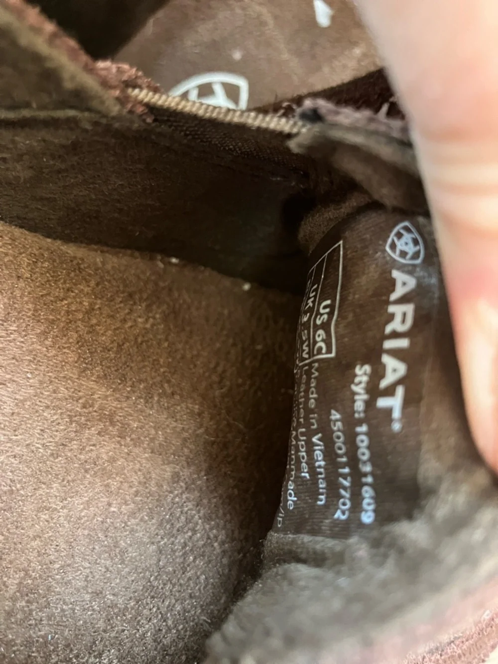 Ariat floral embossed