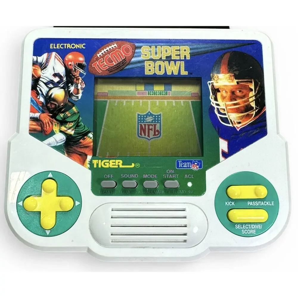 1988 Tiger Electronics Tecmo Super Bowl Handheld LCD Game Tested Working