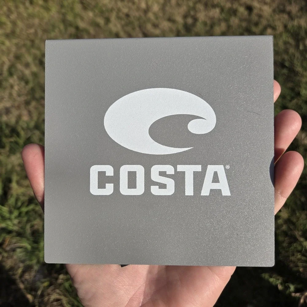NEW Costa Store Authentic Promo Retail Display Sign‎ Metal Endcap Y2k RARE