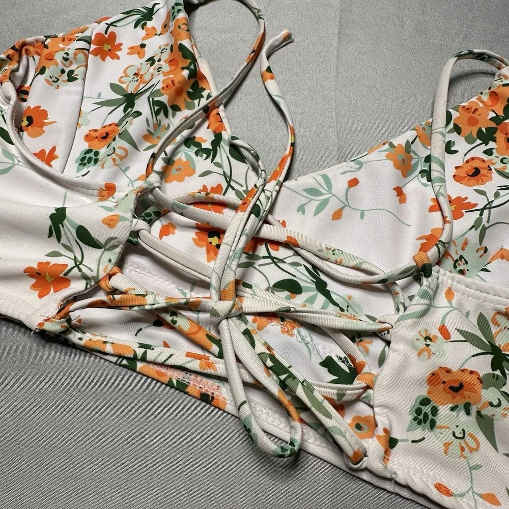 SHEIN white orange