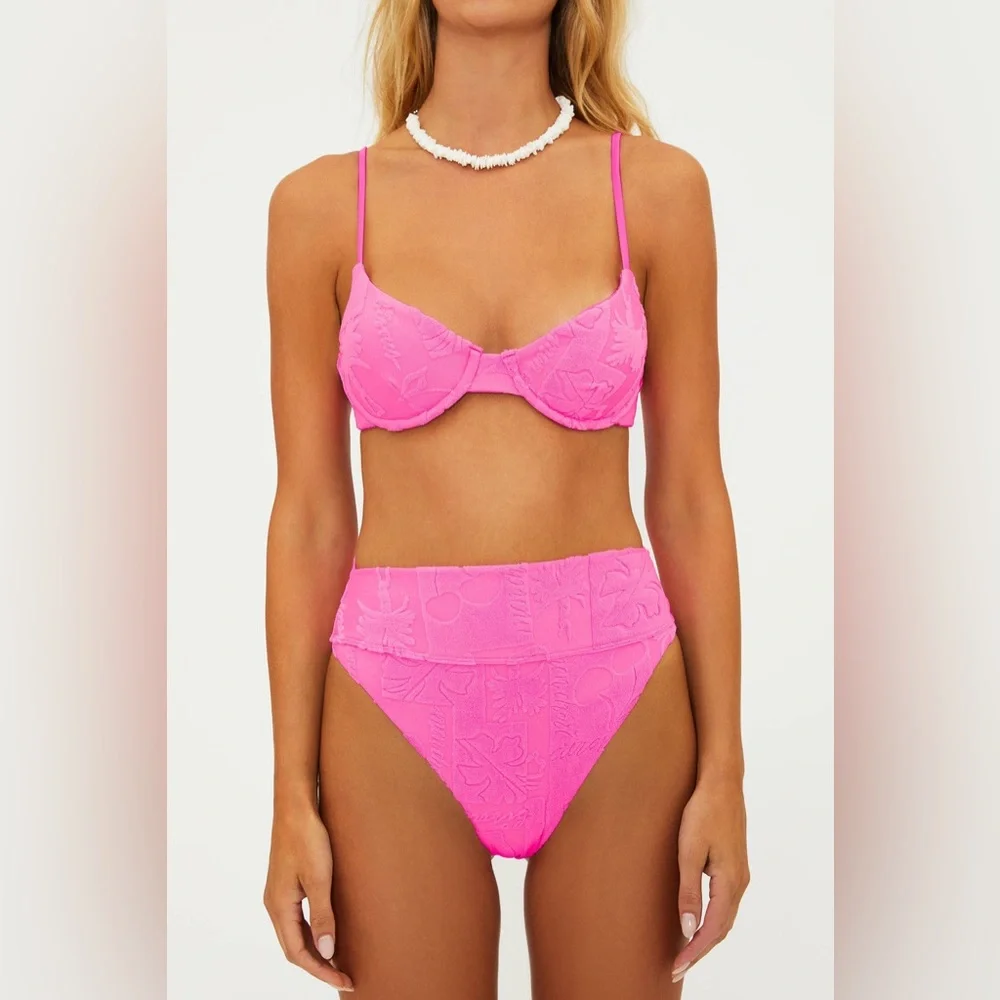 BEACH RIOT Highway Bottom Strawberry Stand Terry, Size Large , $98