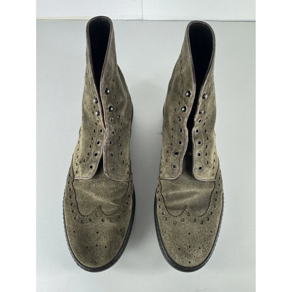 Santoni suede upper