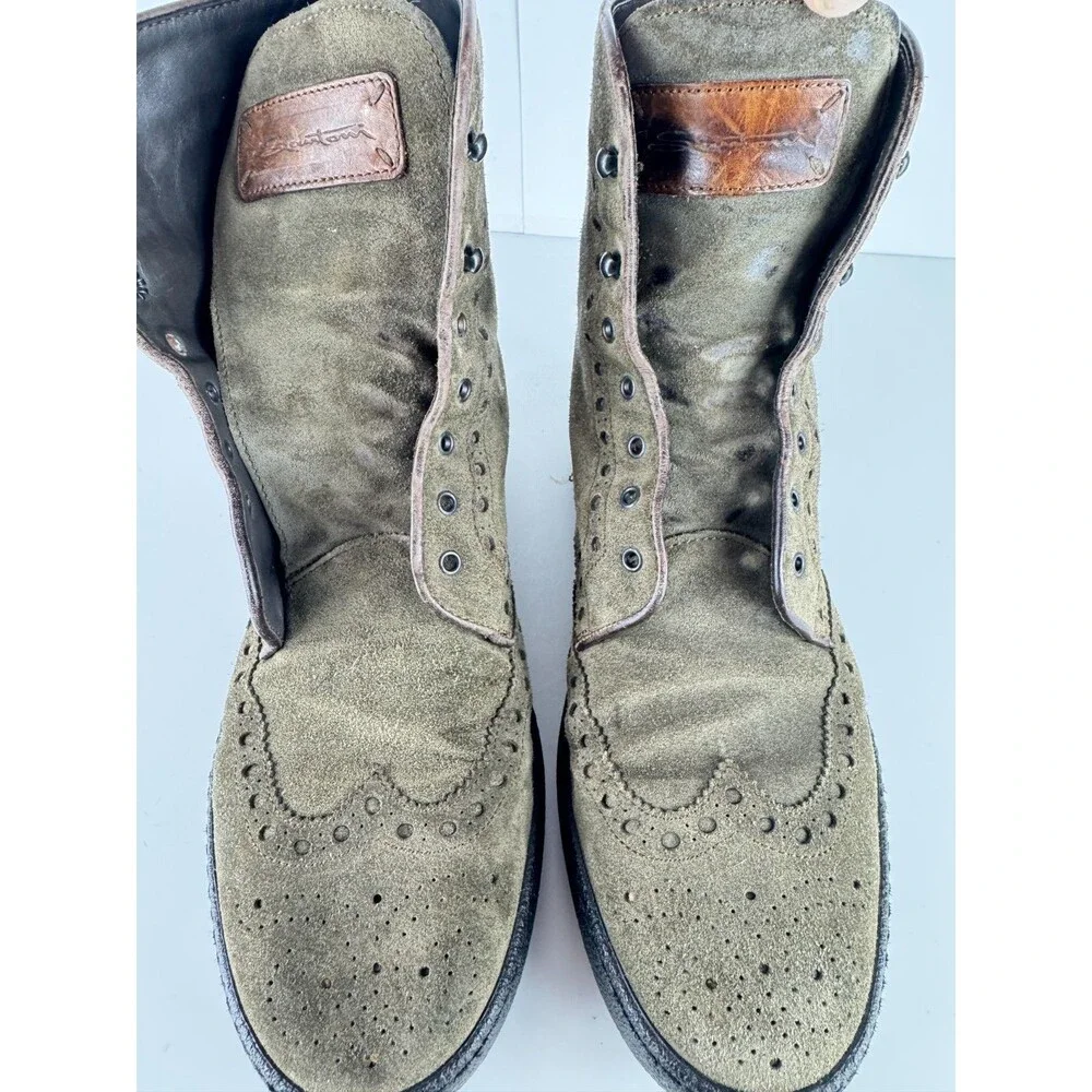 Santoni suede upper