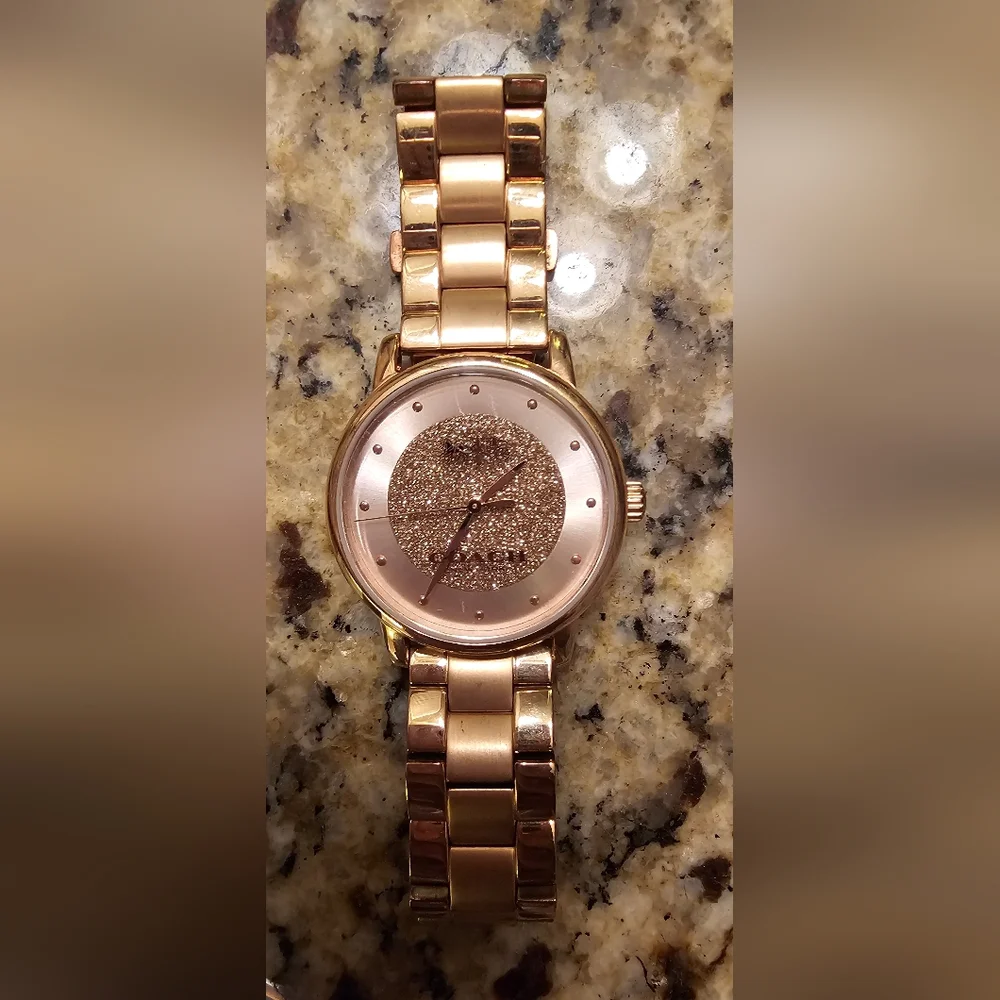Coach Women's Grand Rose Gold-Tone Watch