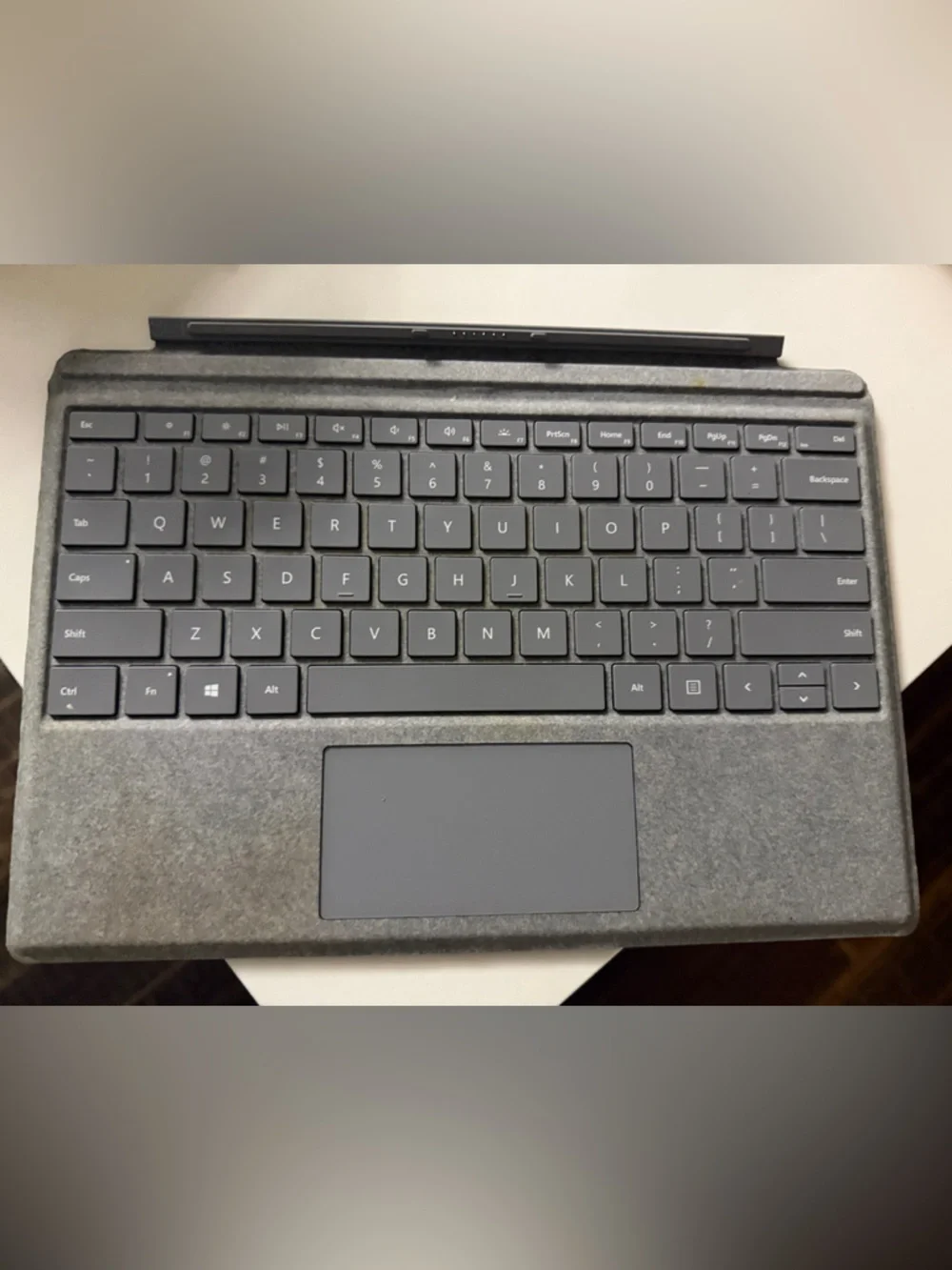 Microsoft Gray Fabric Keyboard Cover