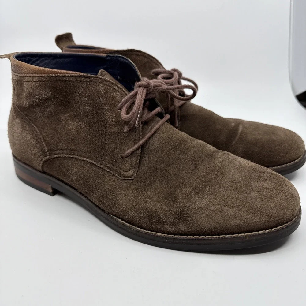 Cole Haan Chukka Ankle Boots Suede Men's 12M Brown C26393 Boho Streetwear