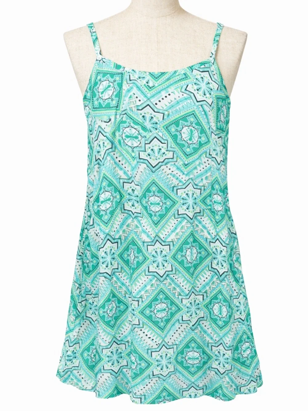 Justice Girls' Mint Geometric Print Dress size 16